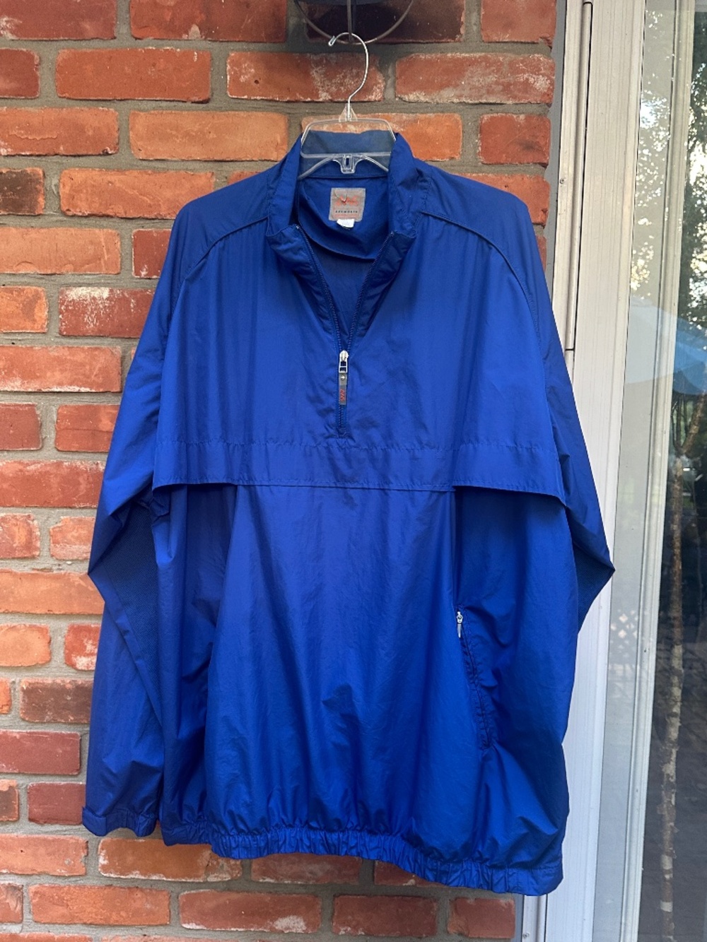 Men's Ashworth Golf Quarter Zip Windbreaker Blue Mens 3XL